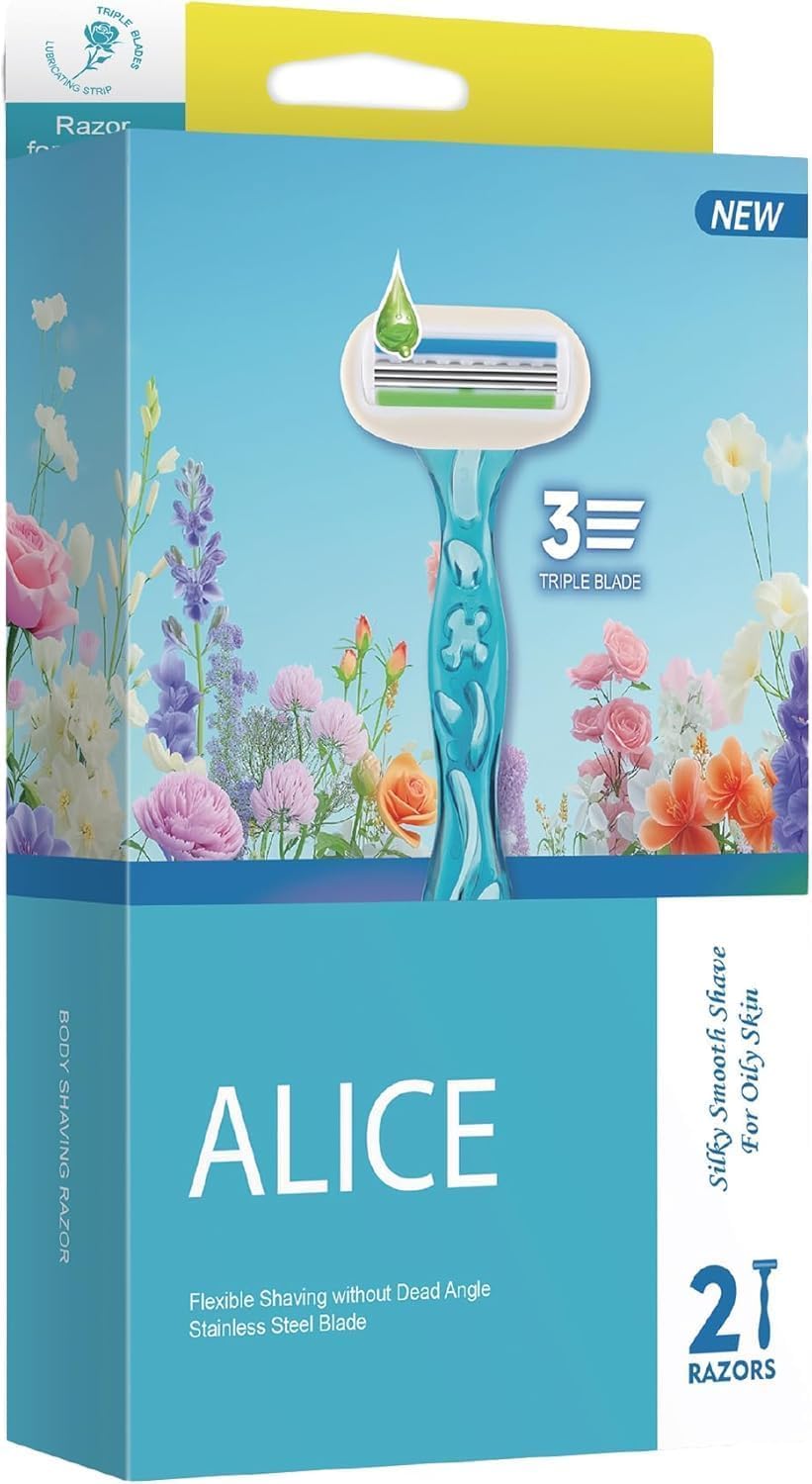 Alice Razor for Women – Set of 2 – Baby Blue – For Oily Skin