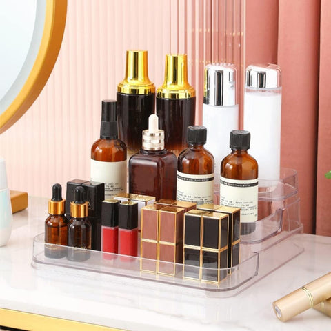 Acrylic Makeup & Lipstick Organizer, Cosmetic Brush Holder, Arranges Accessories, Beauty Display Container