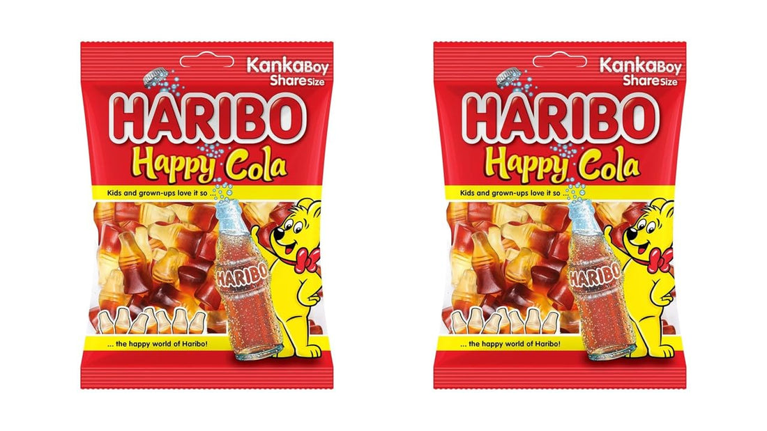 Haribo Happy Cola Gummy Candy, Share Size, 65g, 2 Packs
