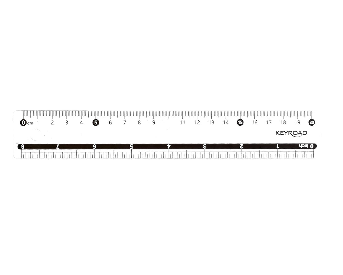 Keyroad plastic ruler 20 cm transparent Model KR973346
