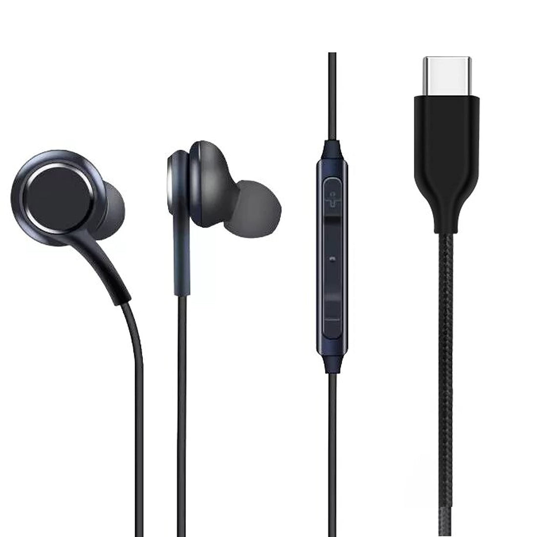 Type-C Wired Earphones for Galaxy S21 FE 5G Type-C Wired Earphones with Mic and Built-in Remote, Rich Bass Sound and Noise Isolation Compatible with S20 FE 5G, S21, S21 FE 5G