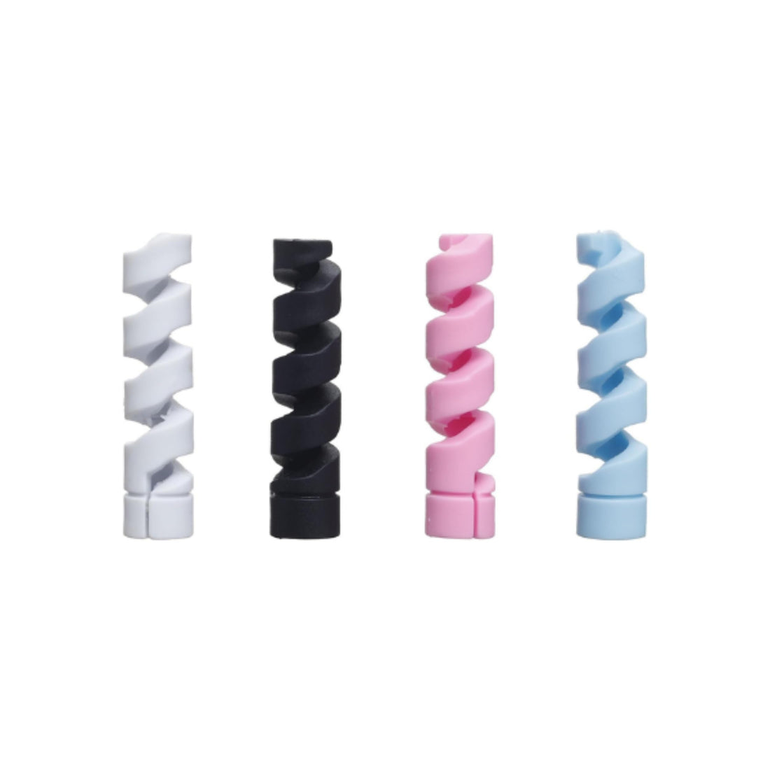 Spiral Cable Protector for Panasonic Eluga I2 (2016) Cable Saver Charging Cord Protective Universal Earphones Cable Cover (8 Pieces -Set 2, Mix Colour, F2)