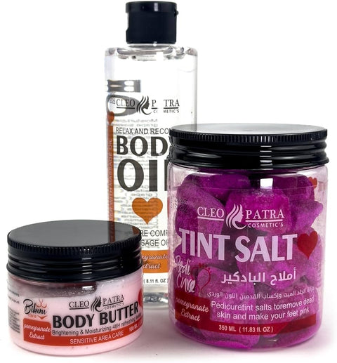 Cleopatra Body Night Care Set for Women 3 in 1