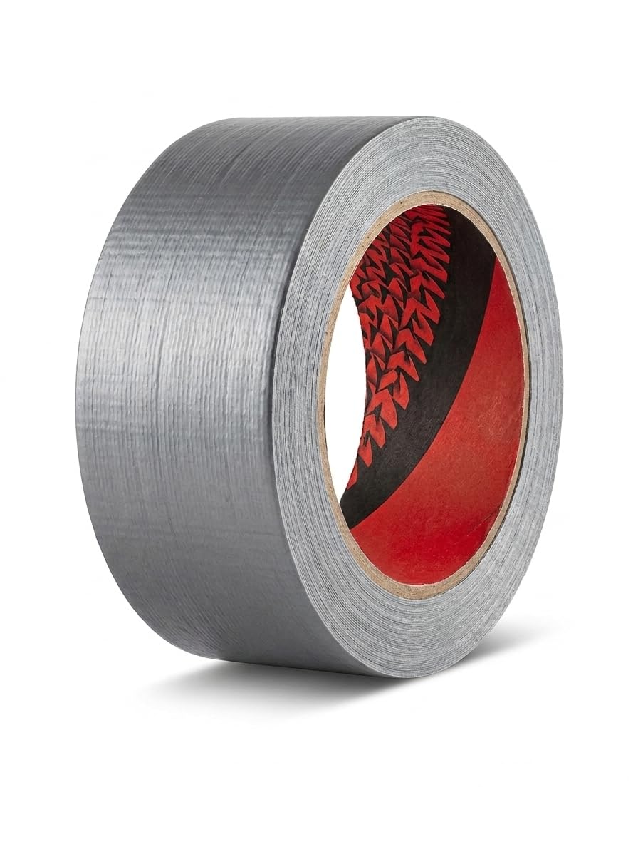 Silver Strong Adhesive Tape 5cm x 40m - Waterproof Heavy Duty Tape Removed Easily by Hand Without Trace - Versatile for Home and Business