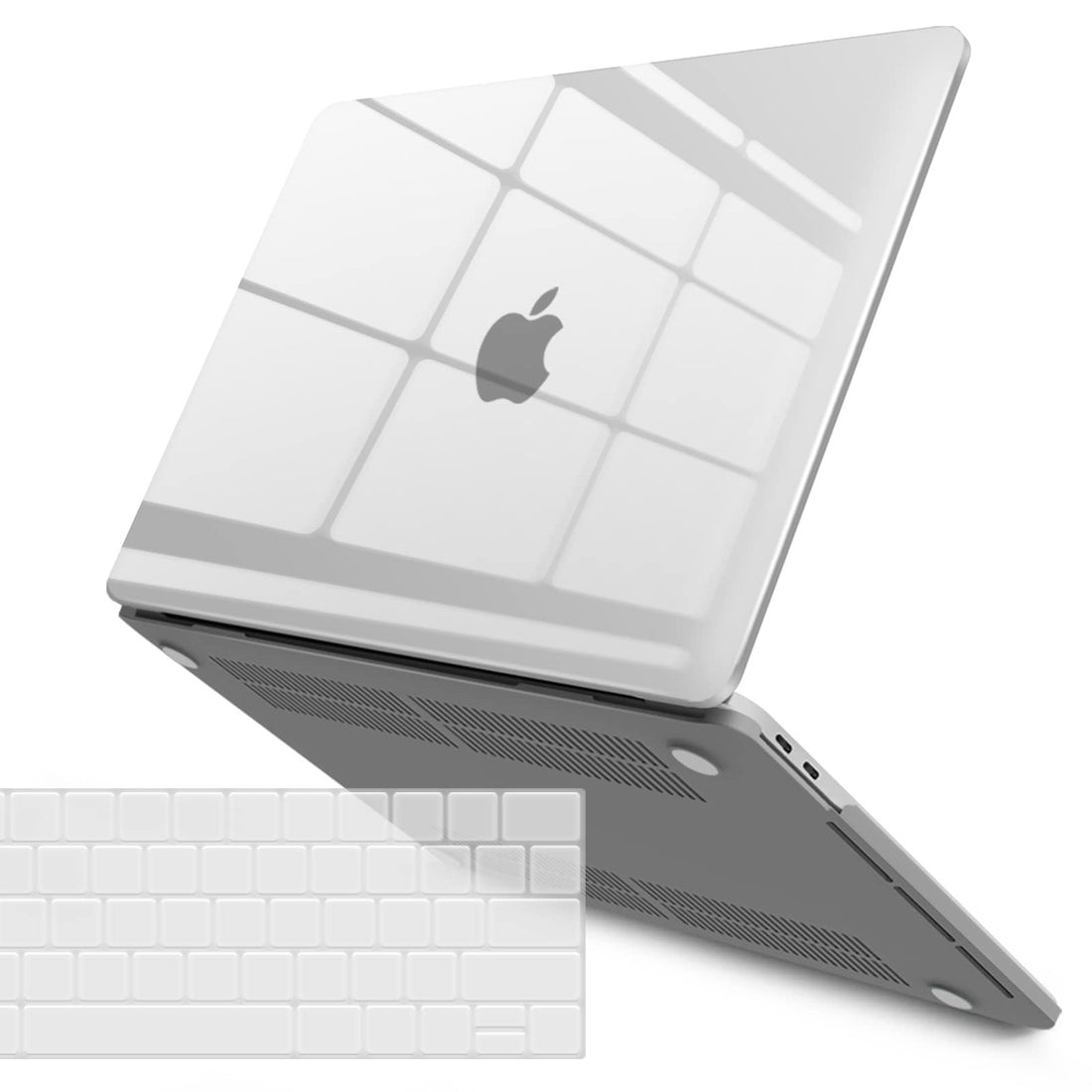 IBENZER Compatible with MacBook Pro 15 Inch Case 2019 2018 2017 2016 A1990 A1707, Plastic Hard Shell Case with Keyboard Cover for Mac Pro 15 Touch Bar, Crystal Clear, CA-T15CYCL+1B