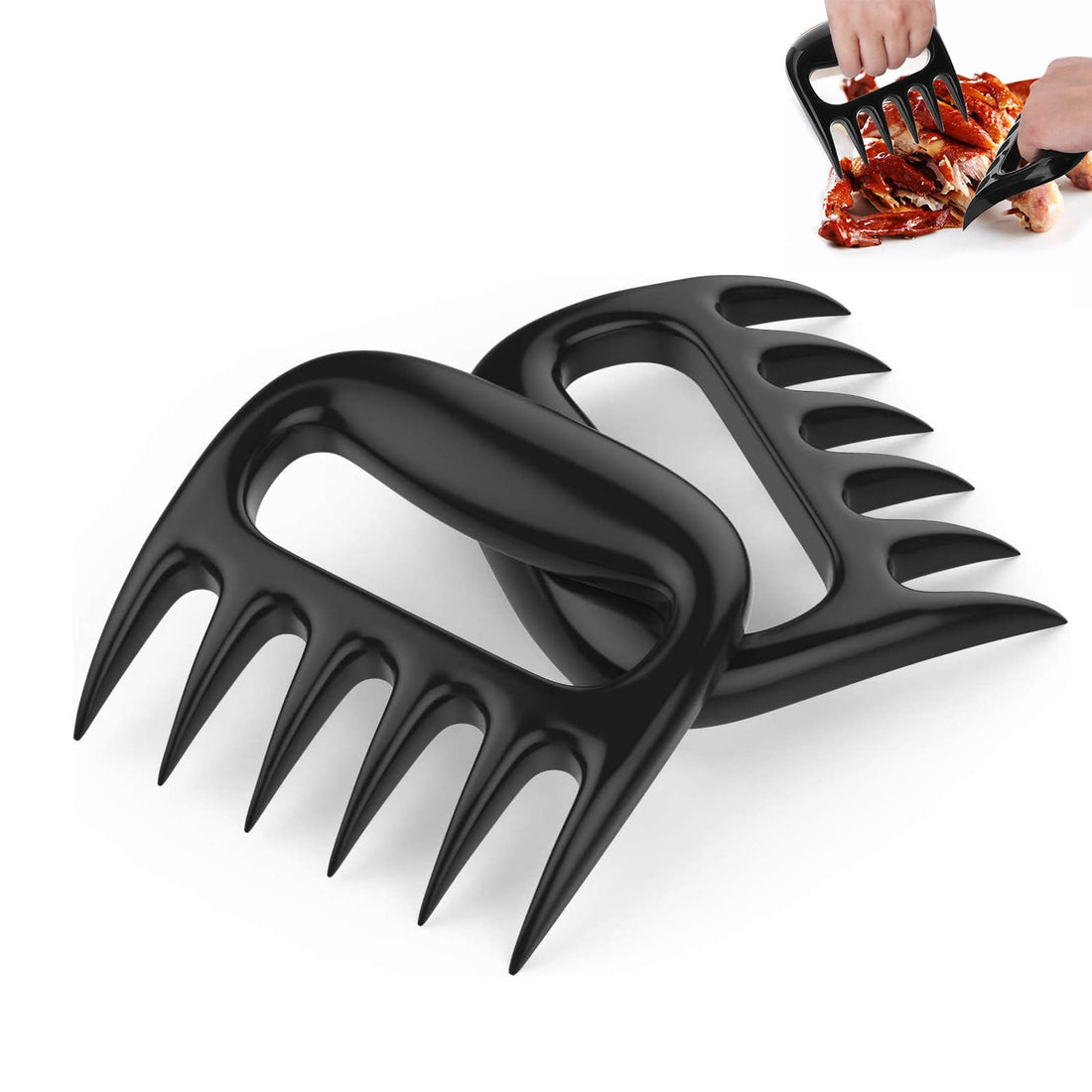 Meat Claws, Pulled Pork Claws, 2 Pack Claws for Tearing, High-Quality Pulled Pork Forks, Meat BBQ Claws Set, Ideal for Pulled Pork, Practical Kitchen, Grill and BBQ Accessories