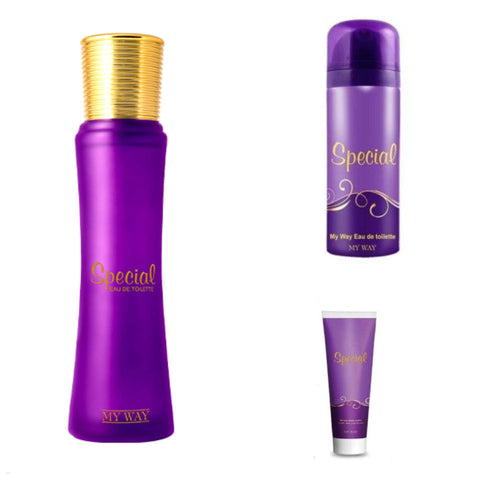 My way Special beauty set EDT, lotion and spray