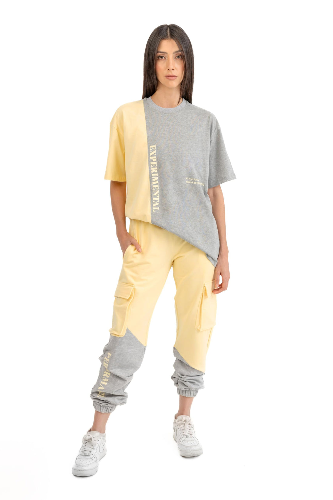 ASTK Womens Relaxed with Pockets/Duo Color Sweatpants (pack of 1)