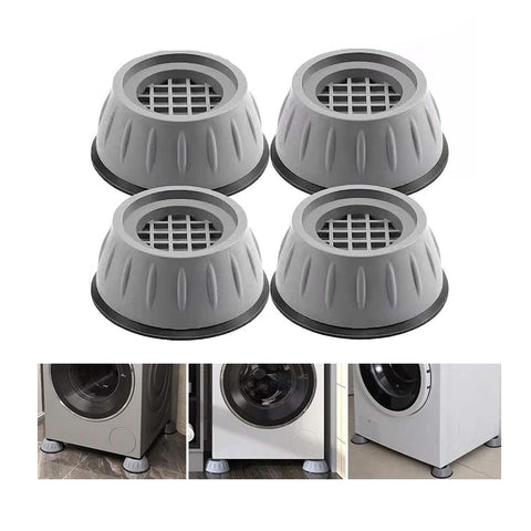 Jaesy Lee Pack of 4 Washing Machine Feet Pads, Anti-Vibration Mat, Washing Machine Feet, Universal Washing Machine Foot Pads, Non-Slip Mat, Vibration Damper for Washing Machine, Dryer, Fridge, Table