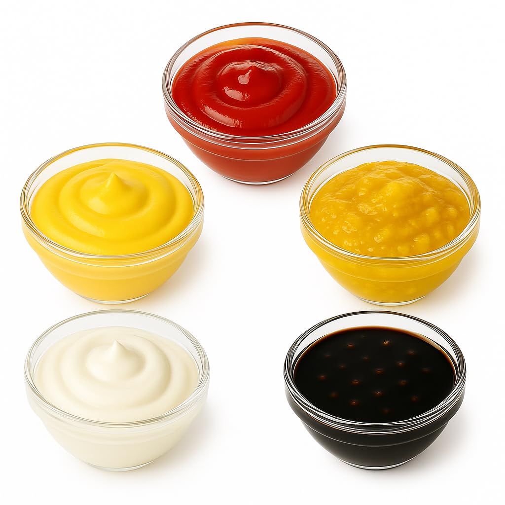 Small Glass Bowls, Set of 12, Diameter 6 cm x 2.6 cm, Dip Bowls Made of Glass, Mini Bowls for Sauces, Spices, Appetizers, Dessert & Jam, Stackable, Dip Bowls - Dishwasher Safe