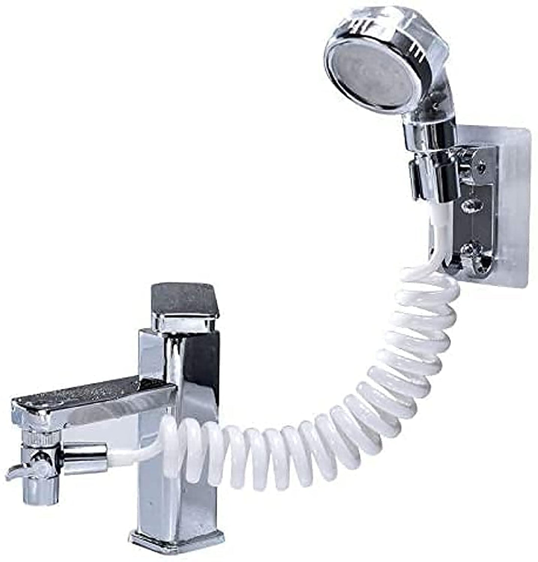 Handheld Shower Set, Shampoo Pet Shower, Bathroom Faucet Handheld Shower Head External Sink Hose Sprayer Rinse Kit, Bathroom Practical Cleaning, with Universal Adapter