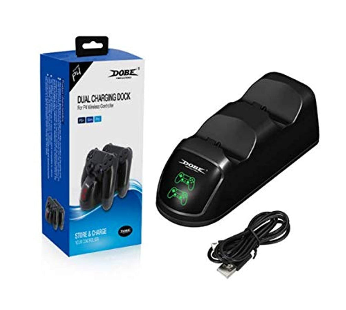 PS4 Controller Joypad Joystick Handle USB Charger Dual USB Fast Charging Dock Station for Playstation 4 PS4 Slim / PS4 Pro