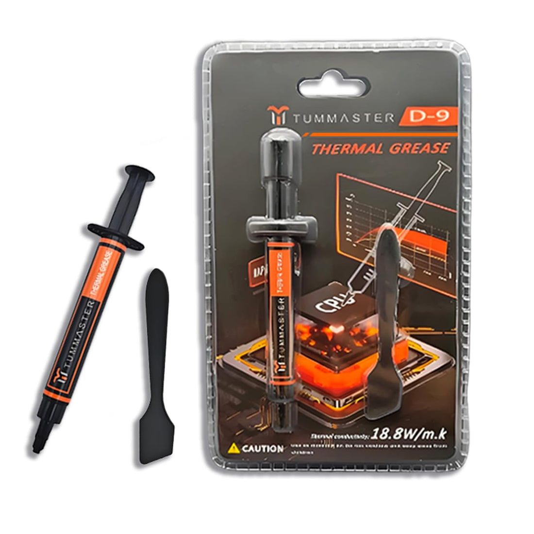 D-9 18.8W/M.K Ultimate Performance Thermal Paste for Computer Manufacturing, Ideal for IC/Processor/CPU/GPU/All Coolers (incl. Spatula 4 Gram)