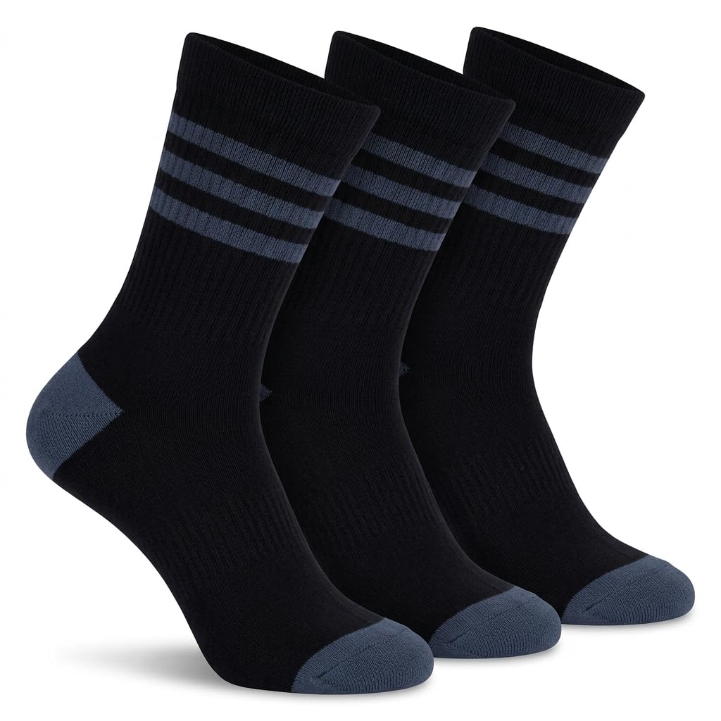 Cotton High Ankle Sportive Socks Free Size Fits 40-45 for Men