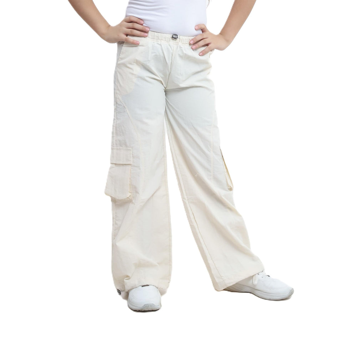 Bebo OK242538 Stylish Solid Pants with 4 Pockets Durable Water-Resistant Fabric for Girl's