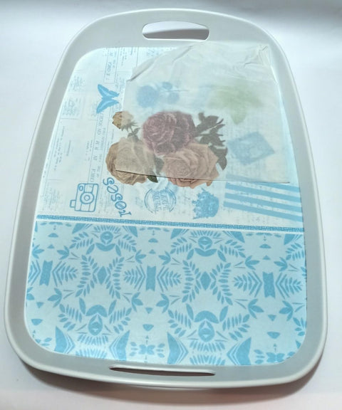 "Big Melamine serving tray family size