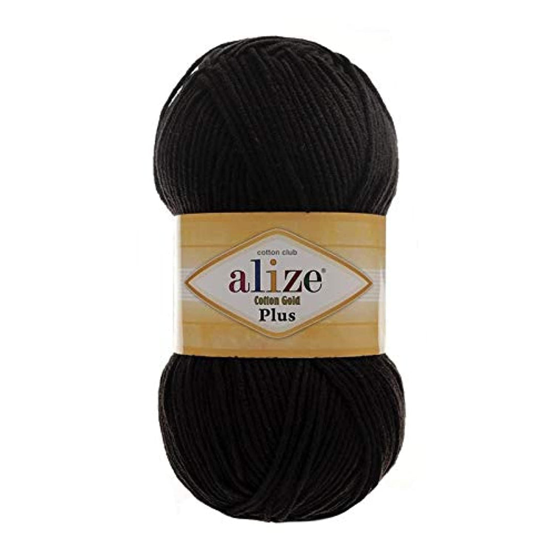 Alize COTTON GOLD PLUS 60 Black - Crochet and Knitting Yarn
