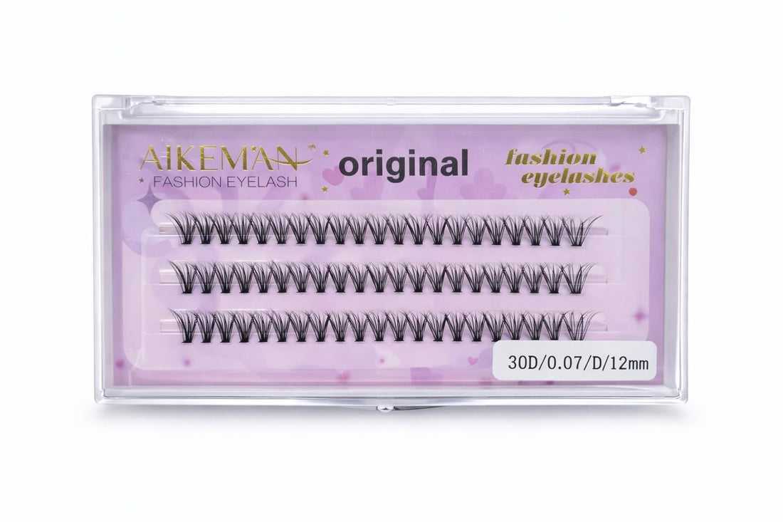 60 Pcs 30D Mink Long Volume Lash Clusters 12mm, 0.07 D Curl Individual Pre-Made Lash Fans for Layered Fullness, Salon & Advanced DIY Extension Use