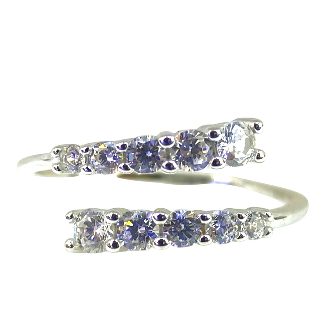"Swiss Silver Women's ring 925, White Gold Water Plated, Globally Nicknamed "Theme Of Love