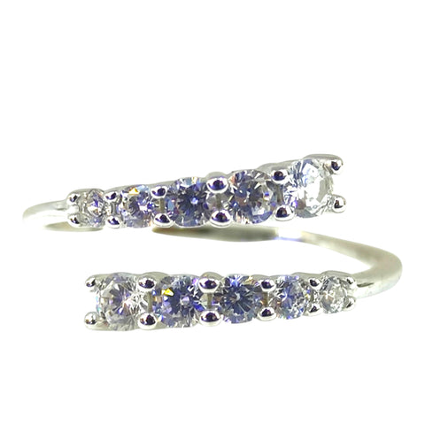 "Swiss Silver Women's ring 925, White Gold Water Plated, Globally Nicknamed "Theme Of Love