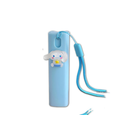 Mini Bottle - Perfect for perfumes, fragrances, or alcohol, this 10ml plastic bottle comes with a cute sticker, making it an essential addition to your bag. (color-baby blue)