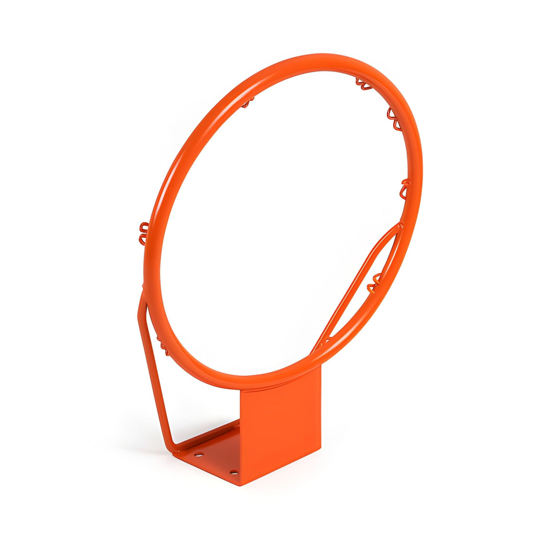 Adult Basketball Hoop – 45cm Wall-Mount Rim with Net, Sturdy Steel Orange Basketball Goal for Indoor & Outdoor Play