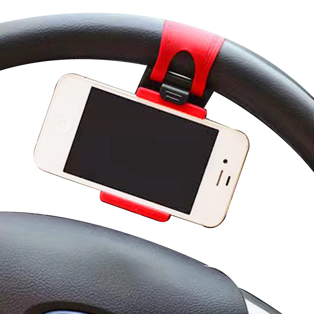 Car Phone Mount,Universal Steering Wheel Car Phone Holder，Phone Holder Mount Compatible with iPhone 12 Pro Max/11 Pro Max/SE/XR/XS/8 Plus and All Phones