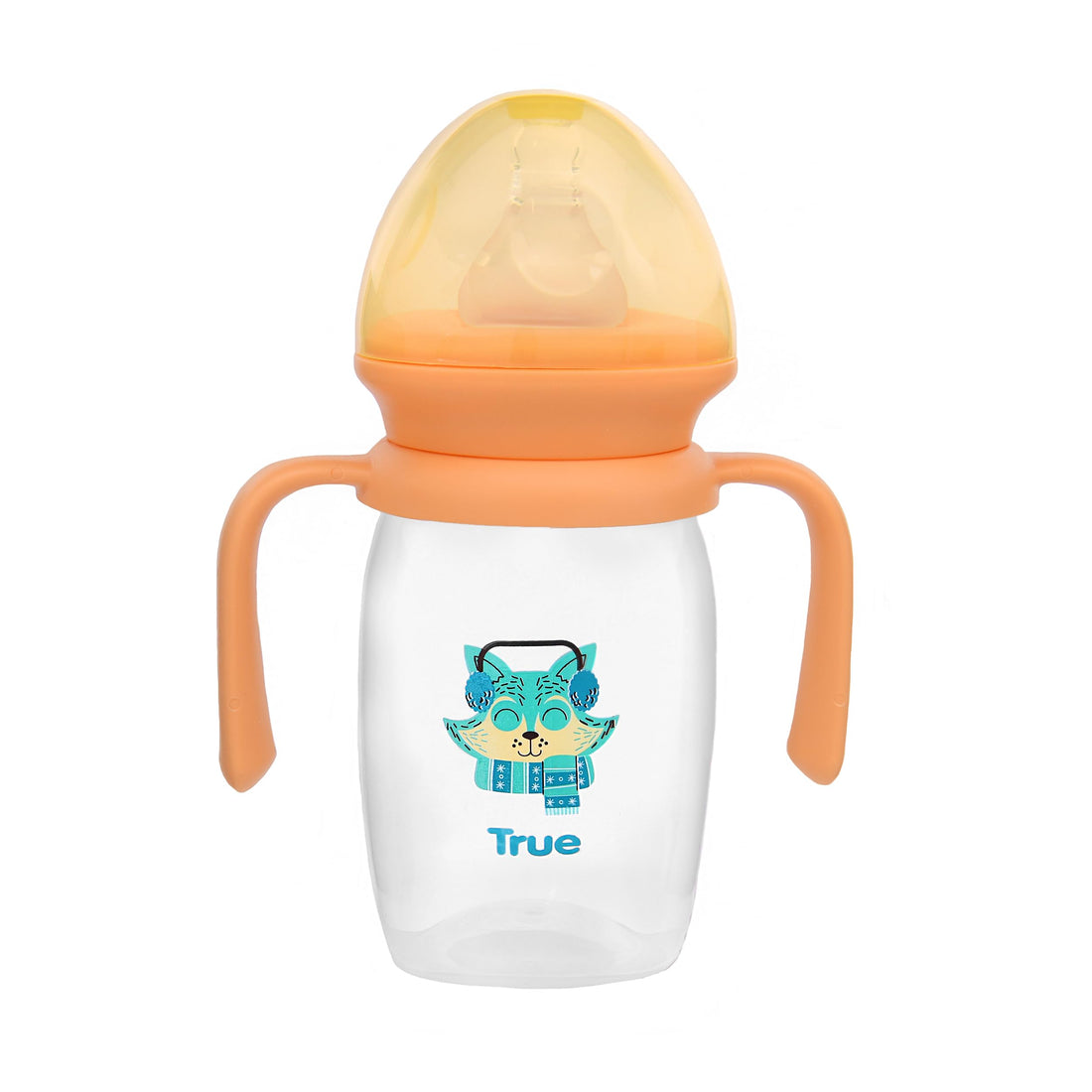 True Gold Standard bottle with handles 150ml with silicon teat 0+m