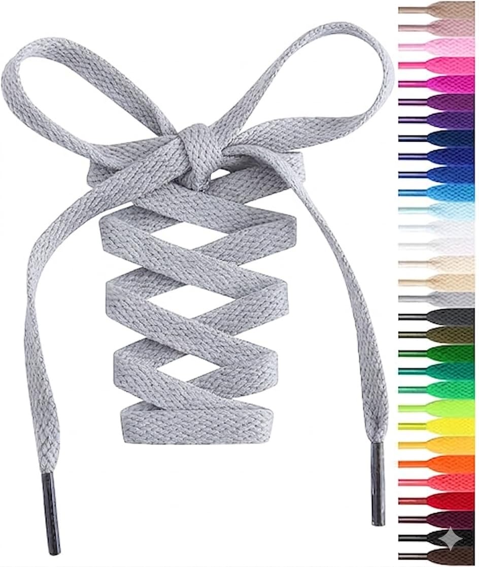 2pcs 90cm Flat Elastic Shoelaces for Sneakers Walking Running Shoes
