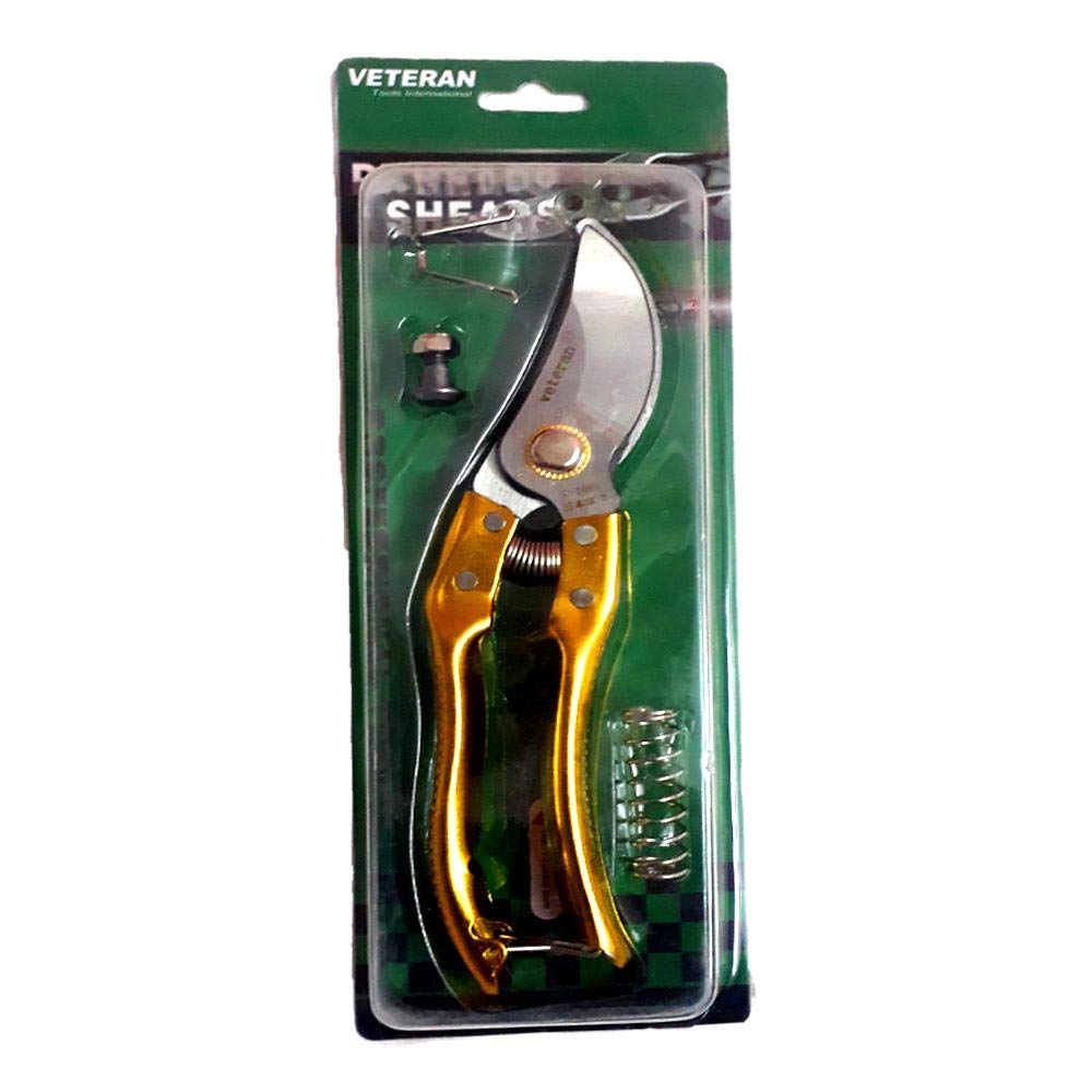 Plant Pruning Shears with Extra Spare Kit (Gold)