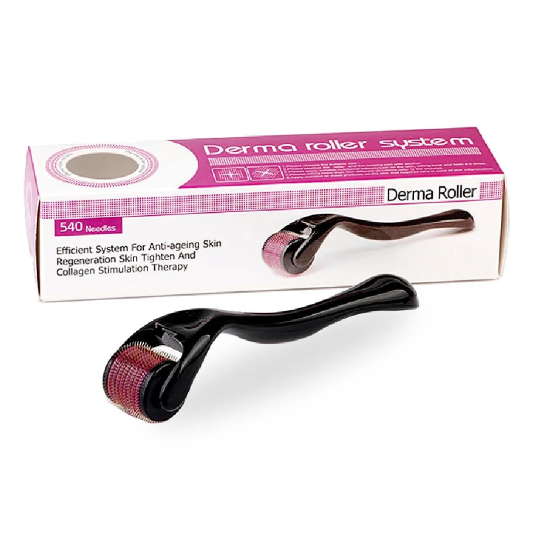 Professional Titanium Derma Roller with 540 Micro Needles – Advanced Skin & Hair Care Tool – 1.5mm