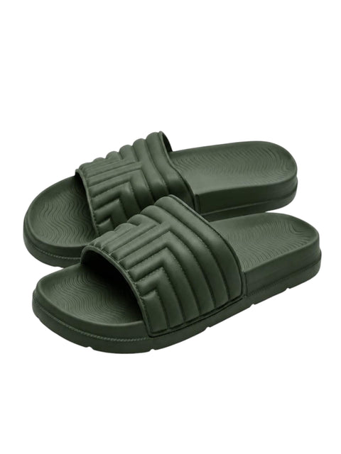 Romba Sport Men's Lightweight Comfortable Slipper with Cushioned Sole and Elastic Slip Resistant Upper Strap for Everyday Use