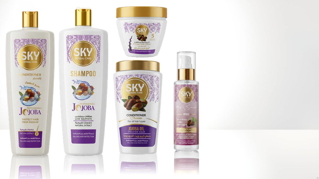 Hair Nourishing and Moisturizing Set with Jojoba Oil – 5 Pieces | Sky Herbal Care