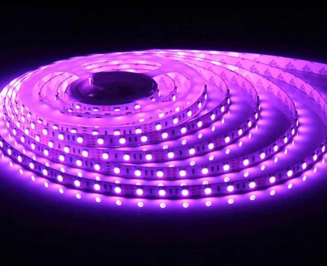 LED Waterproof Rope Light with Electric Flamer Direct-On Wall - 220V, 1m Purple