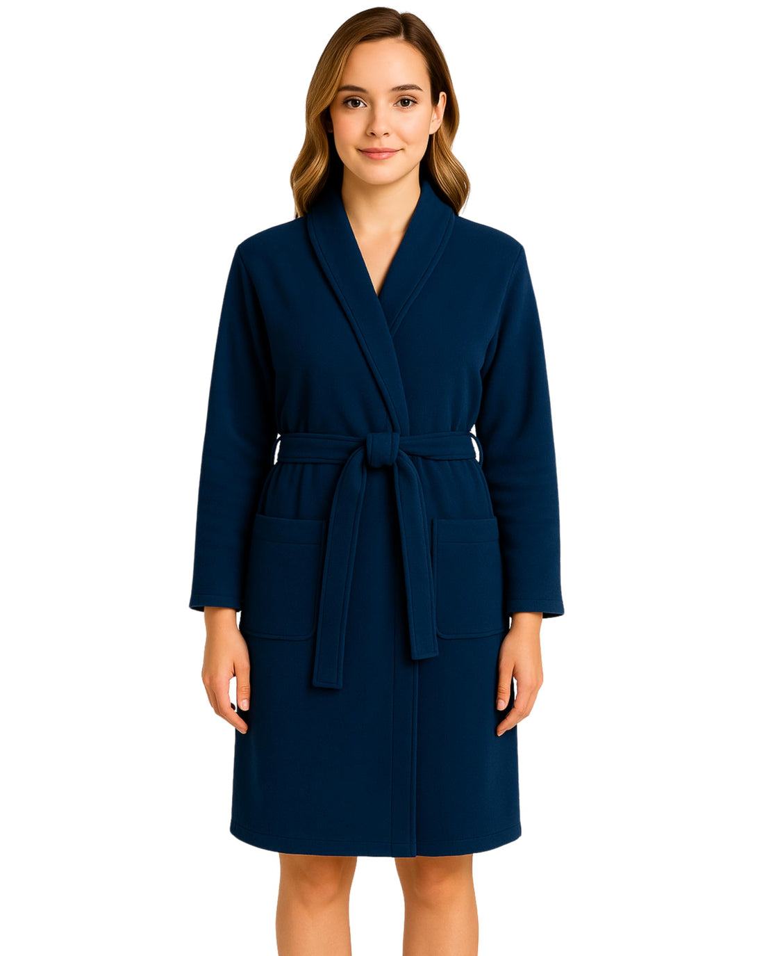 Premium Women's and Men's 100% Cotton Plush Soft Robe Fluffy, Warm, Fleece Sherpa Shaggy Bathrobe, Long Spa Robe, Fluffy Warm Cotton