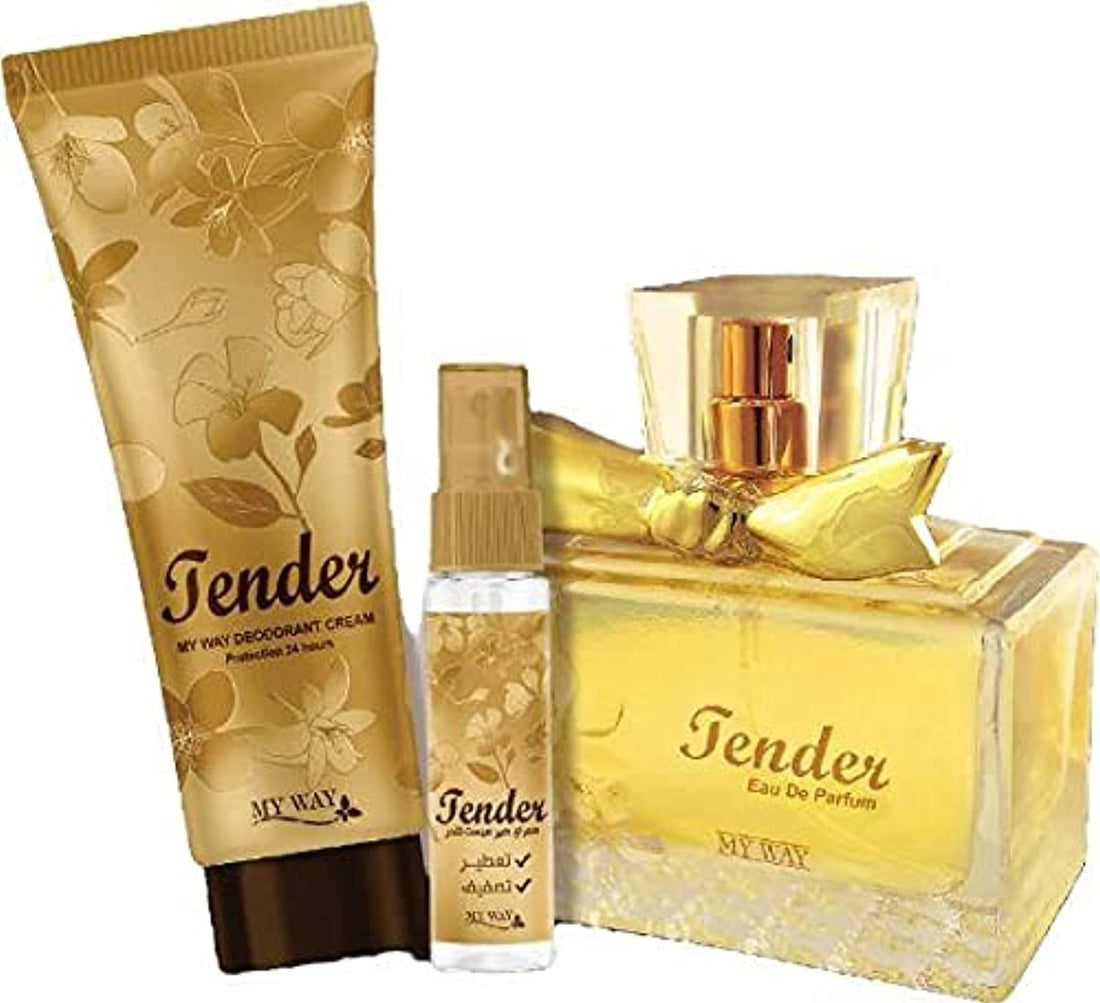 My Way Tender Set for Women with a Parfum, Deodorant Cream, Perfumed Spray Hairdresser