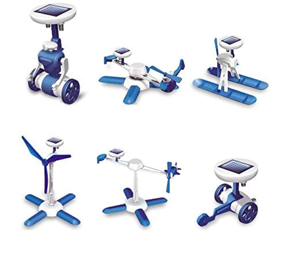 Innovative DIY 6 in 1 Educational Solar Energy Robot Kit Children Kid Toys