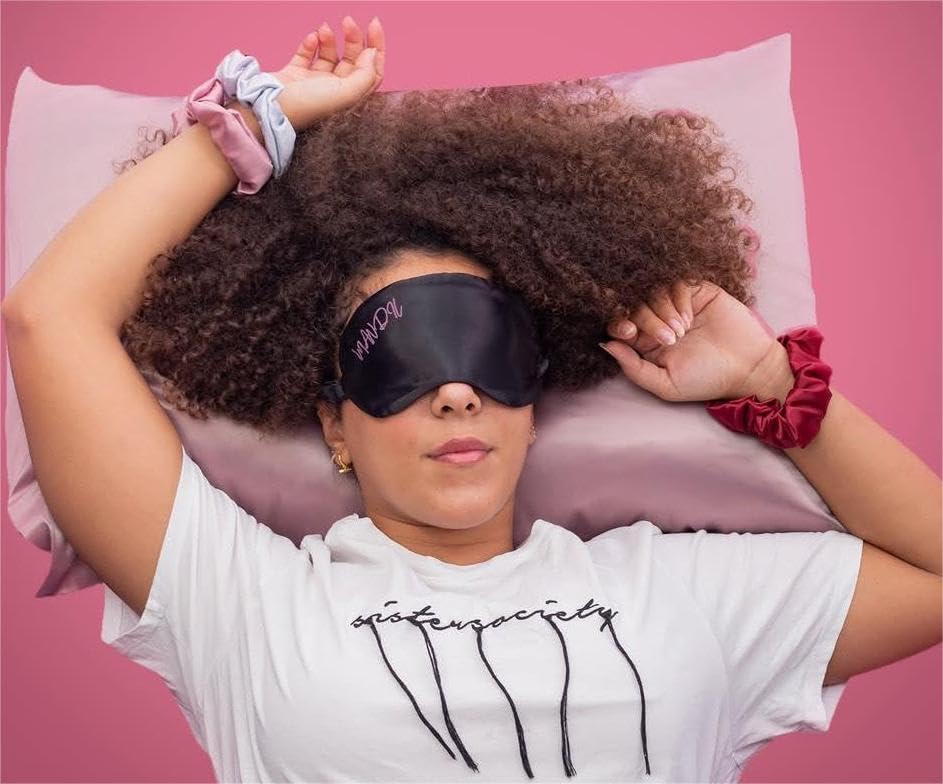 Sleeping Eye Mask - Satin (Black)