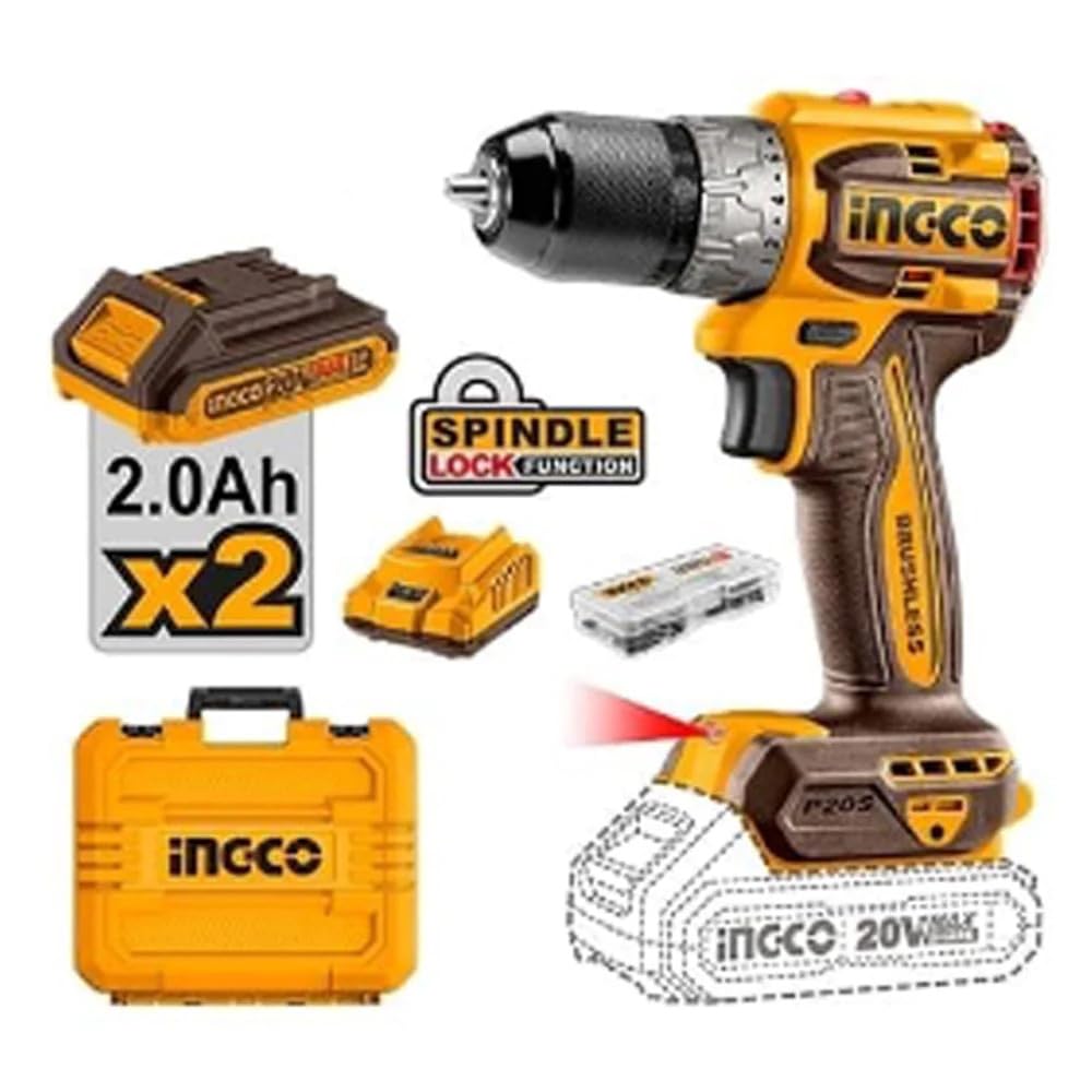 Ingco CDLI20602 Lithium-Ion compact brushless cordless drill
