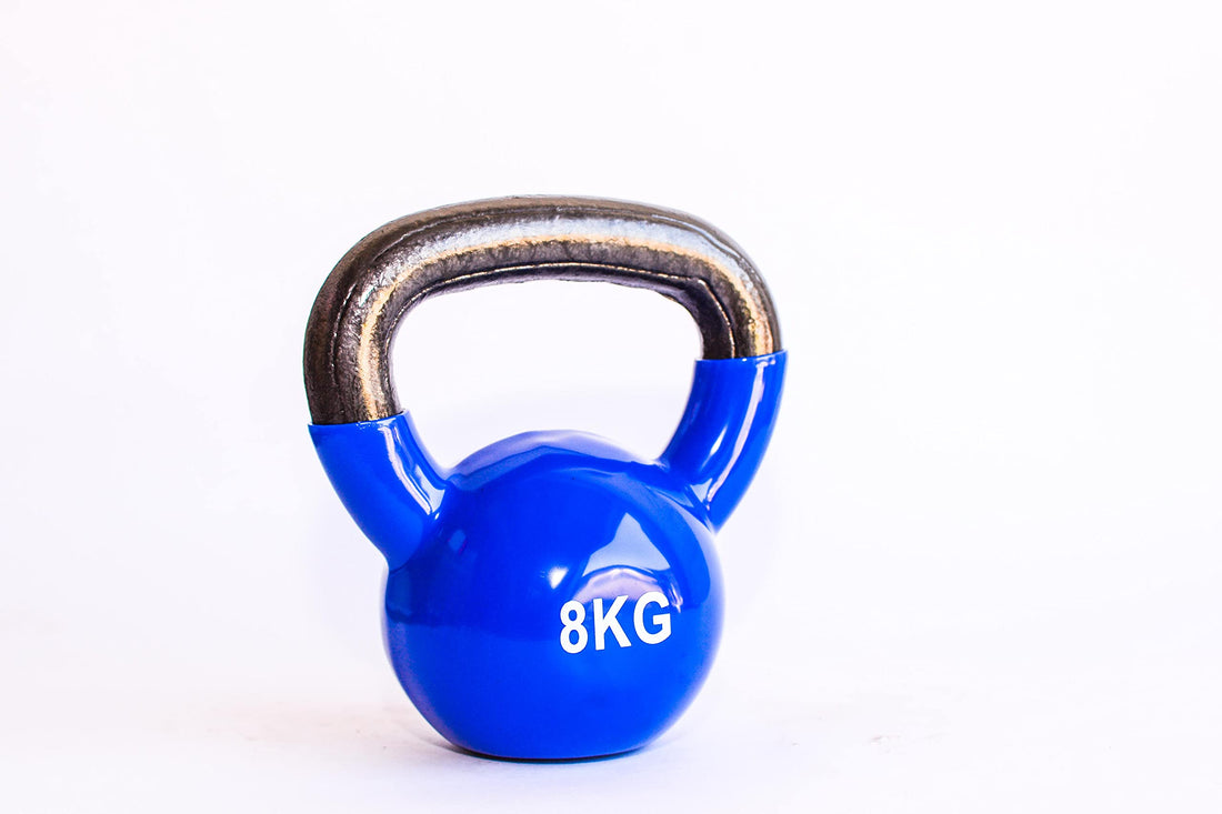 Kettlebell 8KG Blue with Black Grip
