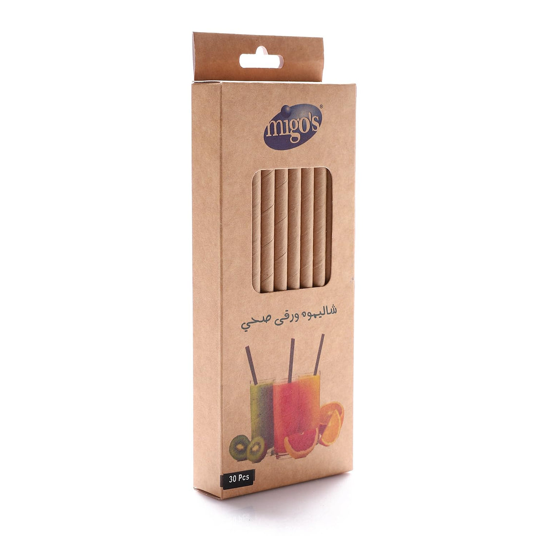 Migo's Kraft Paper Straw, 8 ml Capacity, One Size