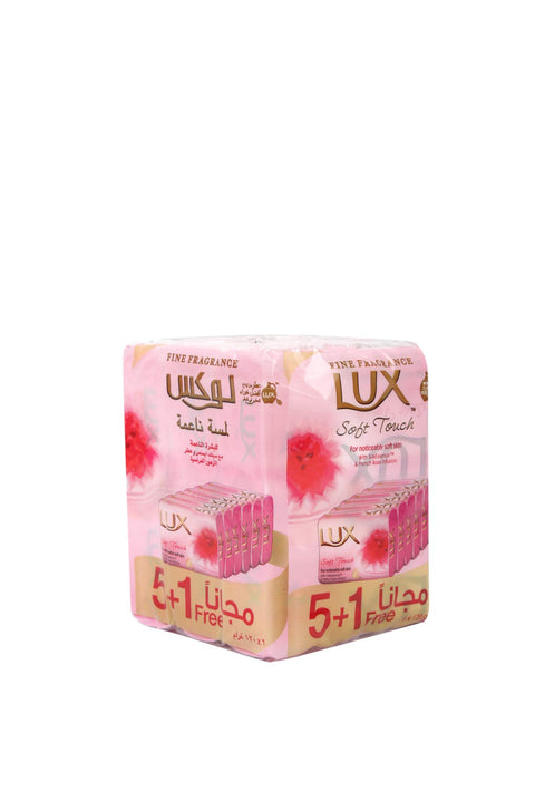 Set of 6 Pieces Lux Soft Touch Soap Bar, 120g