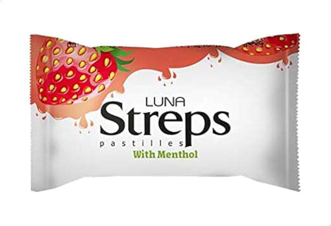 Luna streps pastilles strawberry 100 pcs