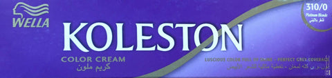 Wella Koleston Hair Color Cream, 310/0 Platinum Blonde - 50 ml