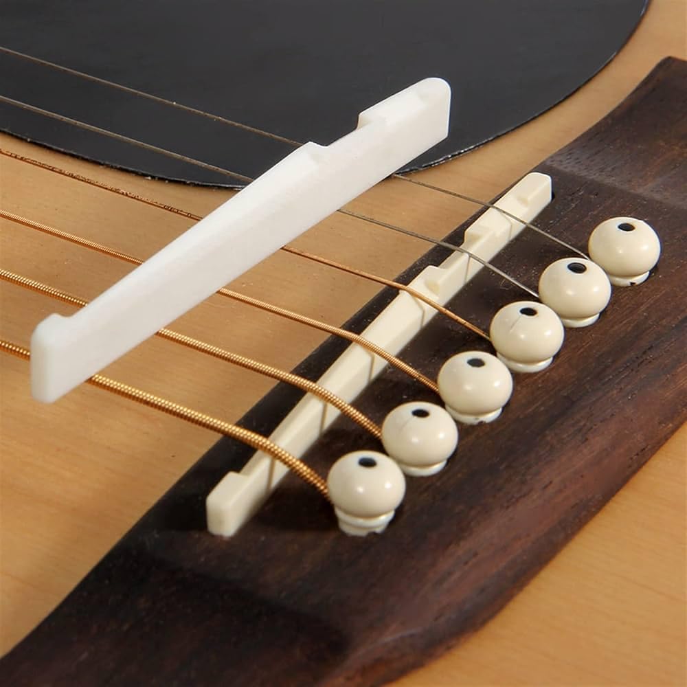 Saddle Bridge Repair Replacement Accessory Spare Part for 6 String Folk Guitar Acoustic Guitar