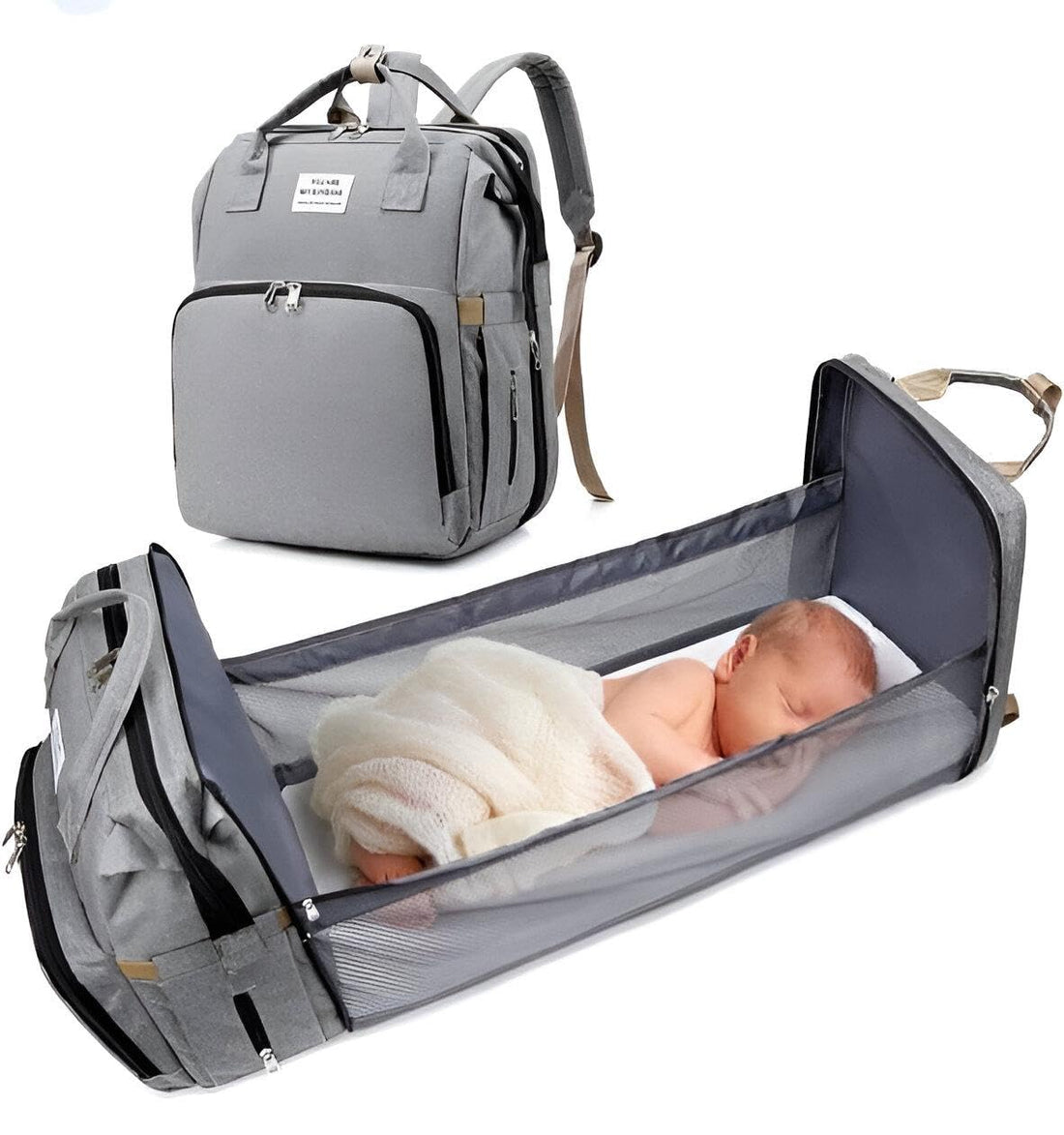 Generic Diaper Bag - Convertible Crib Stroller Strap Multi Color Modern Style, One Size