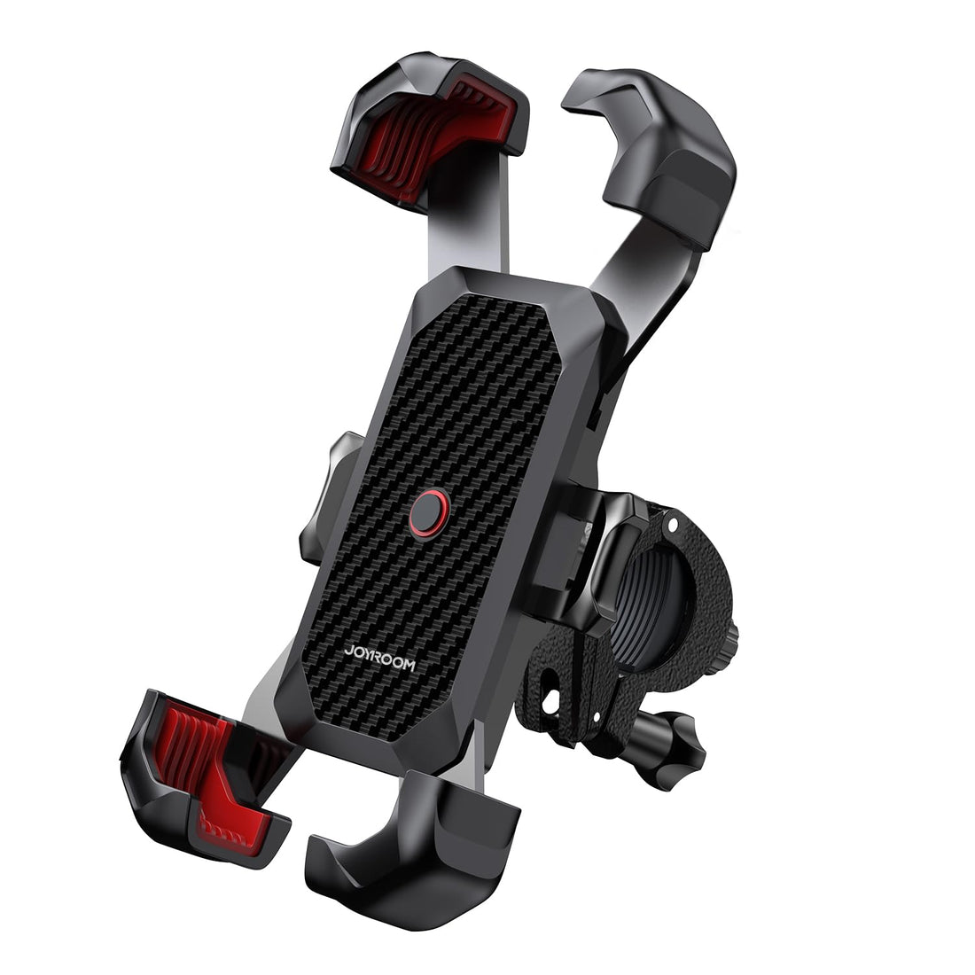 Joyroom JR-ZS288 Motorcycle Phone Mount, 360° Rotatable, Adjustable Grip, Anti-Slip & Shockproof, Compatible with 4.5–6.7" Smartphones – Black