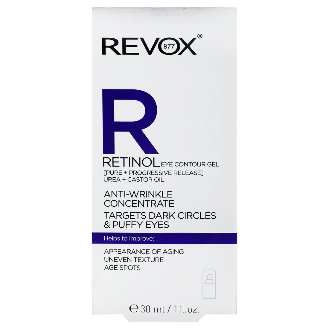 Revox Retinol Eye Gel Anti Wrinkle Concentrate for Dark Circles and poffy Eyes 30ml