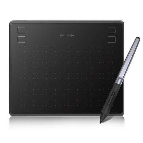 HUION HS64 Graphics Drawing Tablet Android Support Pen Tablet, 6x4 Inch Digital Graphics Tablet with Battery-free Stylus 8192 Pressure Sensitivity 4 Press Keys for Beginner, Extra 10 Pen Nibs Included