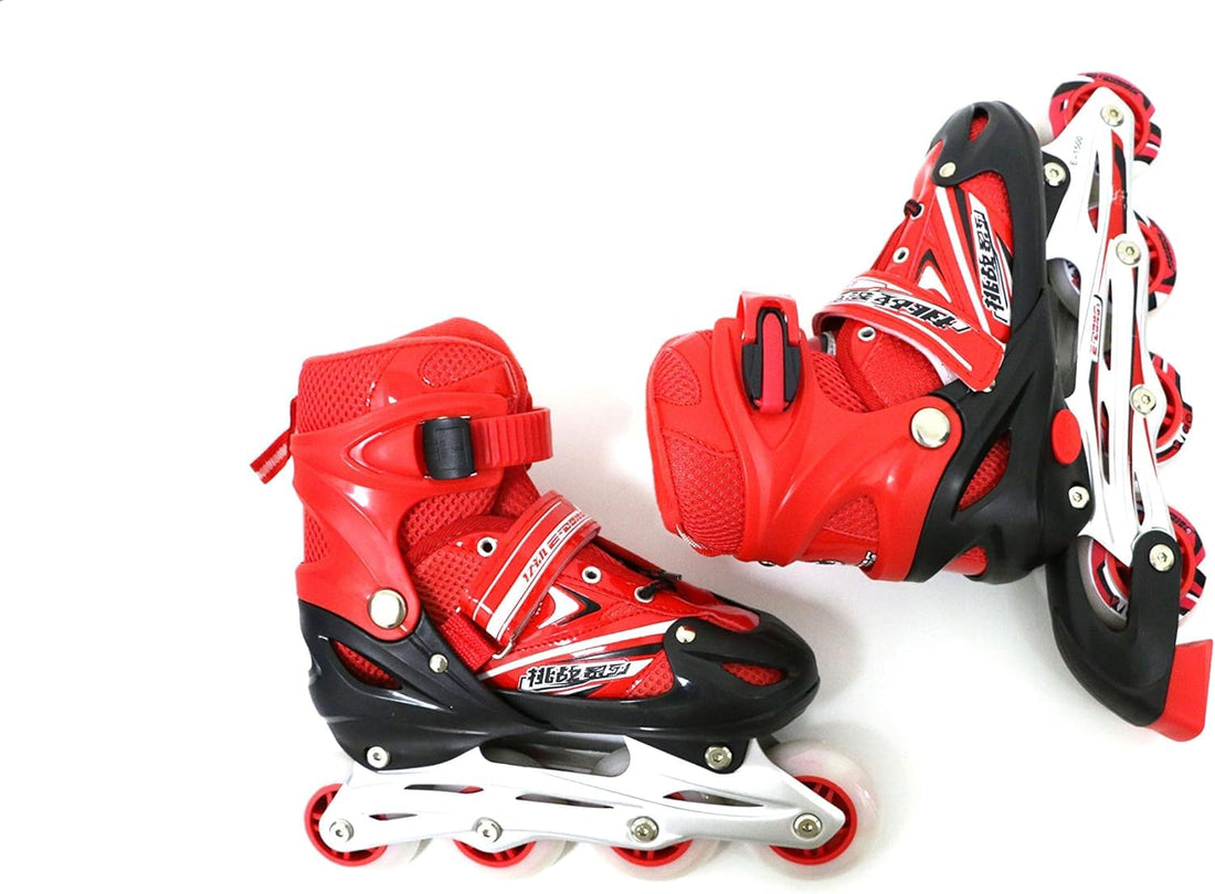 Next Store Adjustable LED Light Up Single Row 4 Wheel Roller Skates